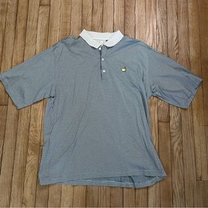 Masters Augusta National Golf Polo Shirt 60's Two Ply Mercerized Green-Medium
